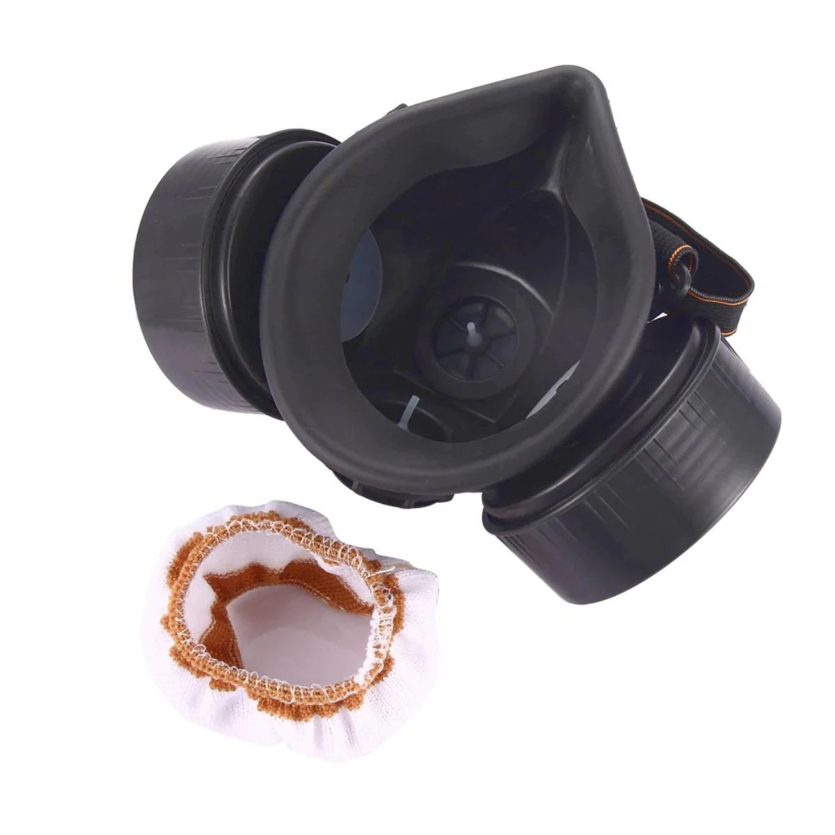 Ochelari de protectie si masca dubla cu 2 filtre de carbon