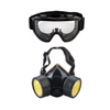 Ochelari de protectie si masca dubla cu 2 filtre de carbon