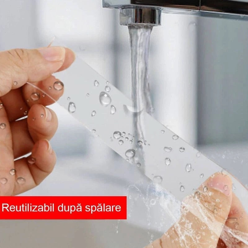 Banda de silicon dubla adeziva transparenta, rezistenta si elastica