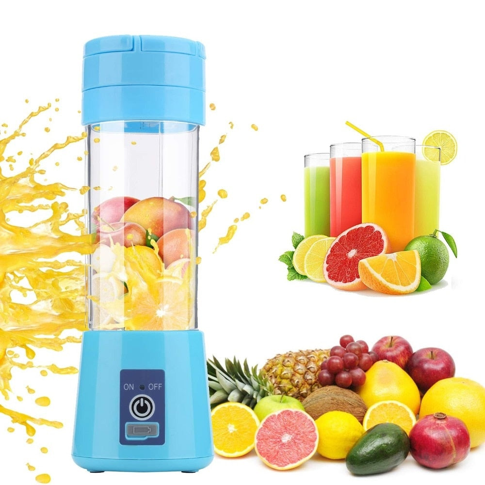 Blender portabil, cu baterie proprie, pentru fructe si legume