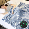 Set 2 x Patura copii luminoasa si pufoasa, efect fosforescent, gri