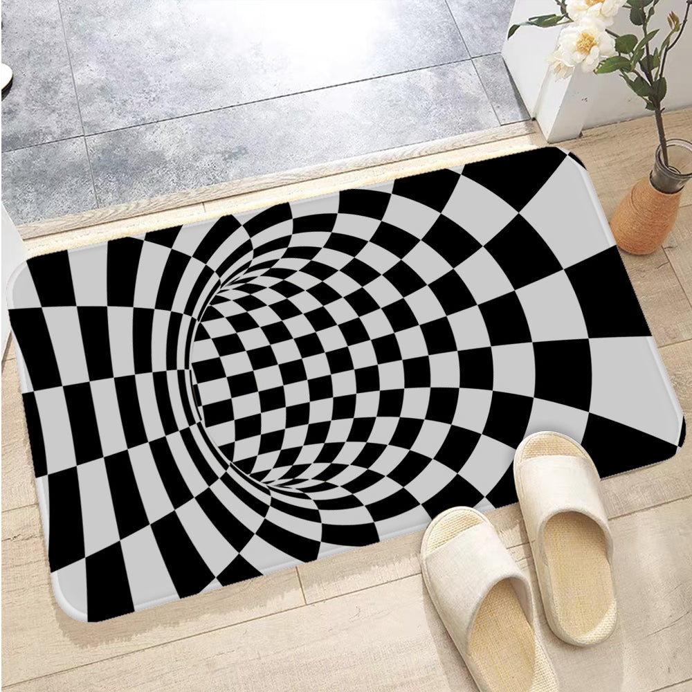 Covor 3 D de interior/exterior, cu iluzie optica, antiderapant
