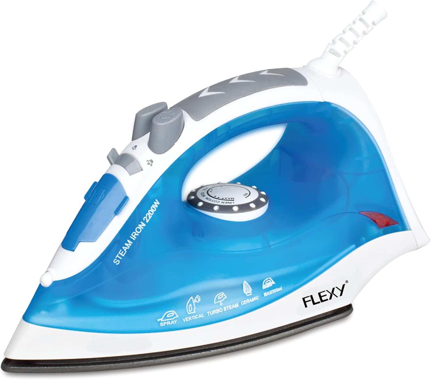 Fier de calcat, cu functie umeda(aburi) de calcare si o putere de pana la 2200W