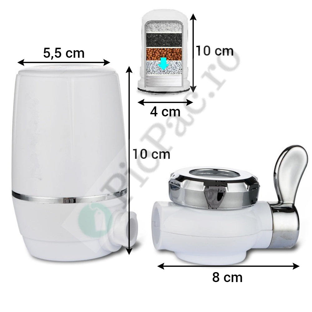 Filtru de apa pentru robinet, purifica si elimina clorul