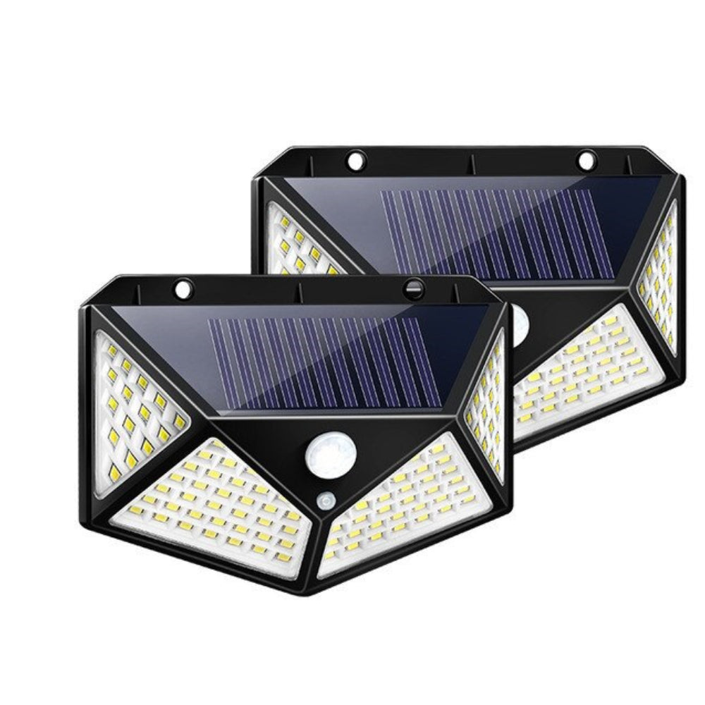 Lichidare de stoc. Set 2 x Lampa solara 100 Led cu senzor de miscare