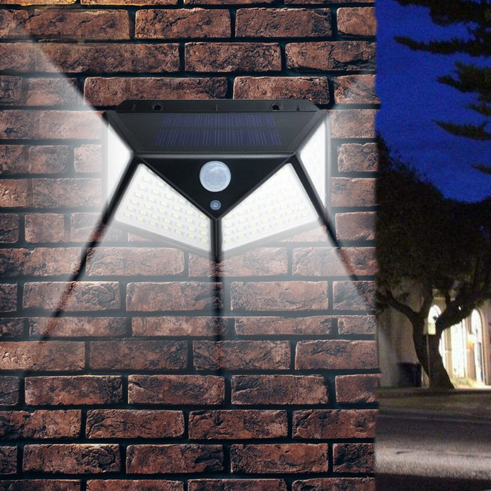 Lichidare de stoc. Set 2 x Lampa solara 100 Led cu senzor de miscare