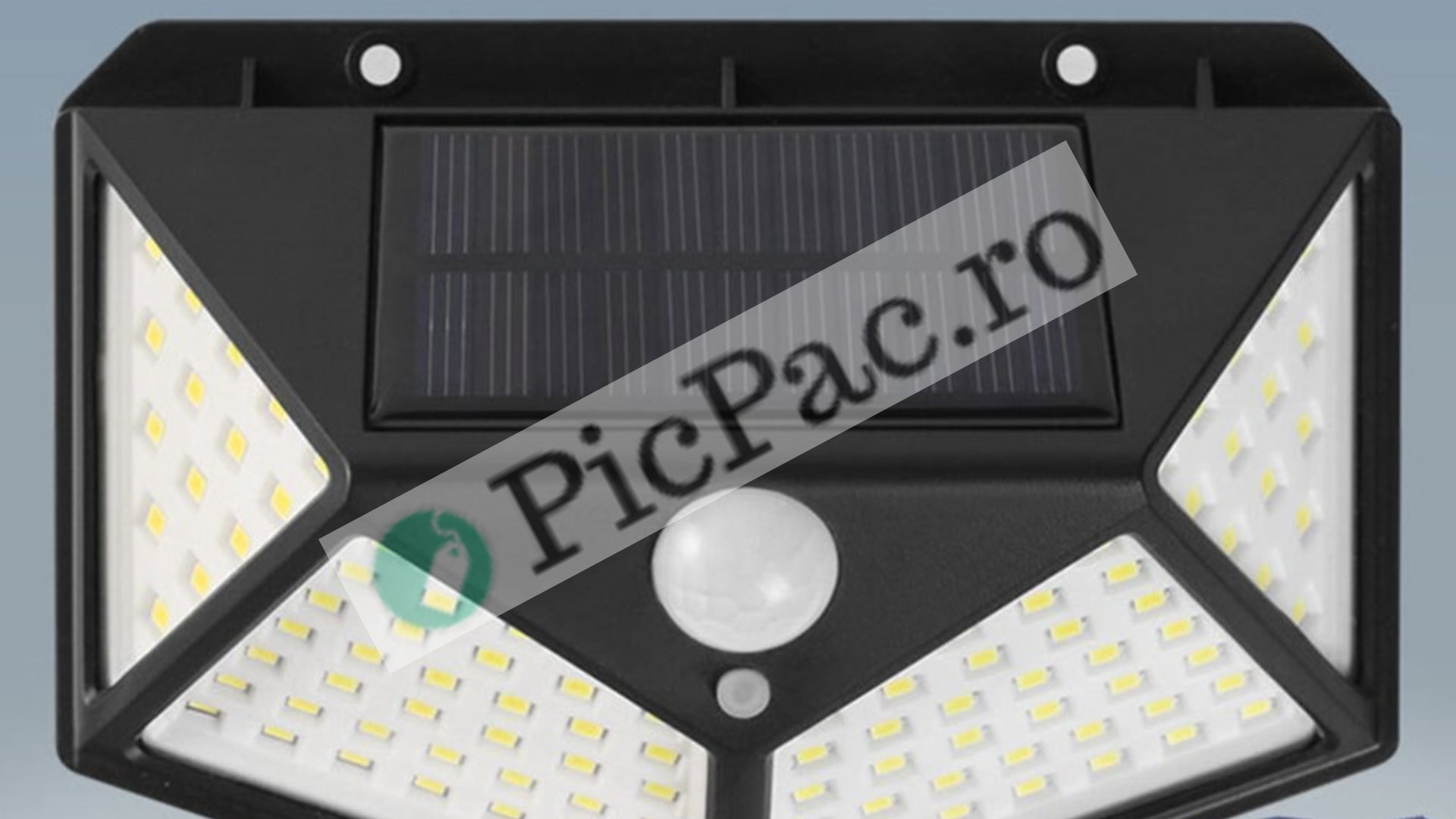 Lichidare de stoc. Set 2 x Lampa solara 100 Led cu senzor de miscare