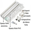 Triplu dispenser bucatarie: rola hartie prosop, folie aluminiu si folie alimentara