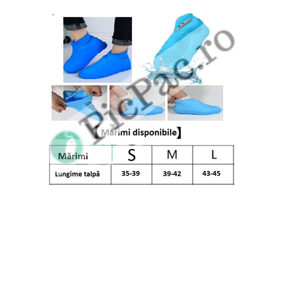 Sosete din silicon pentru protectia incaltamintei de noroi
