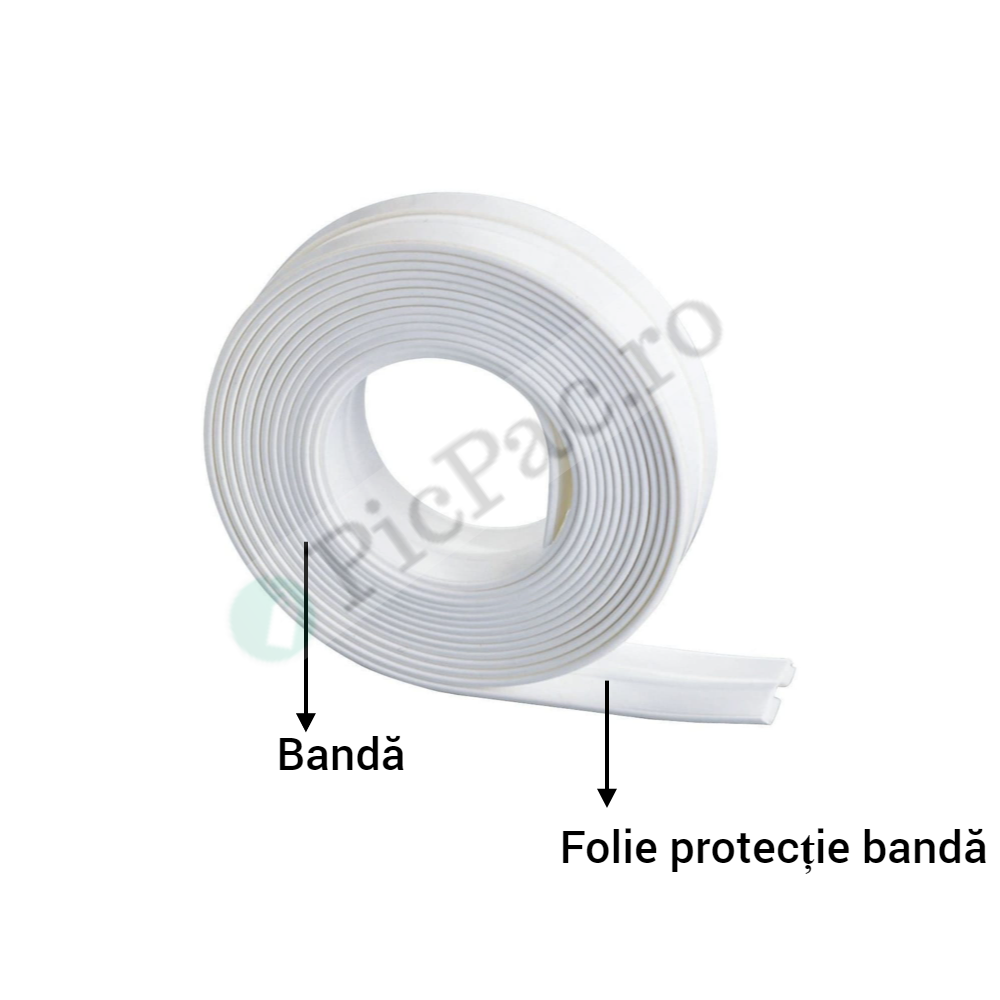 Lichidare de stoc. Banda adeziva de etansare alba 3, 8 cm