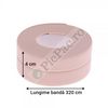 Set 2 x Banda adeziva de etansare 4cm, Roz