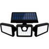 Lampa solara, de exterior cu 3 capete, LED, incarcare solara