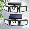 Lampa solara, de exterior cu 3 capete, LED, incarcare solara
