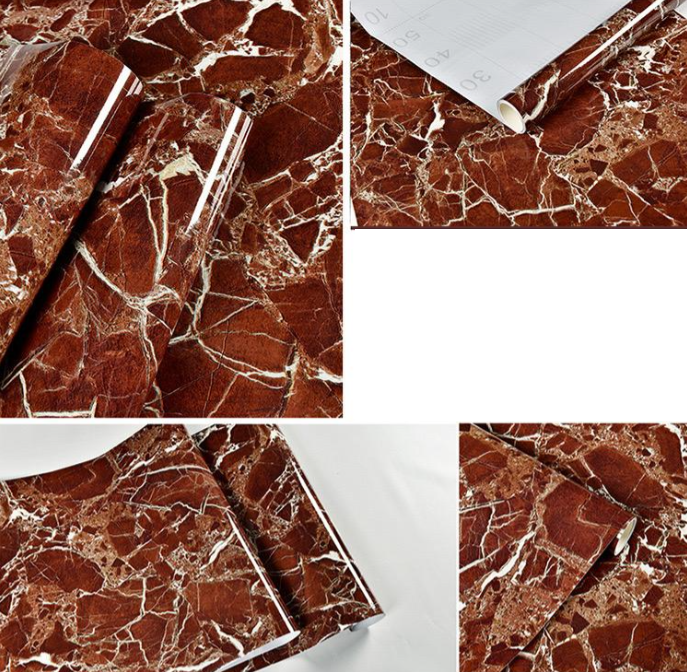 Folie autoadeziva, imitatie marmura 60 x 300 cm, Maro