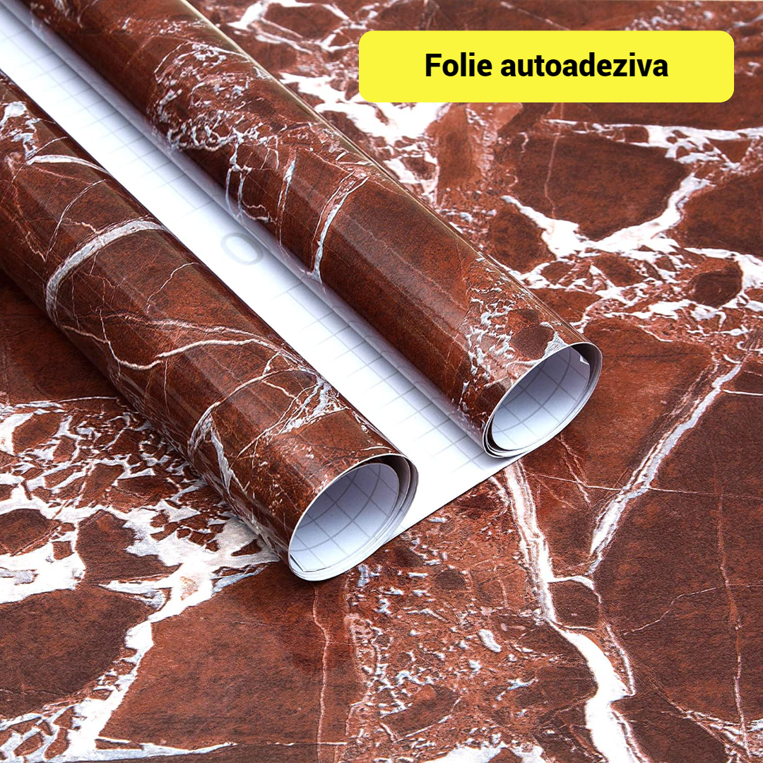 Folie autoadeziva, imitatie marmura 60 x 300 cm, Maro