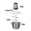 Tocator electric universal,2L maruntitor cu 4 lame, inox