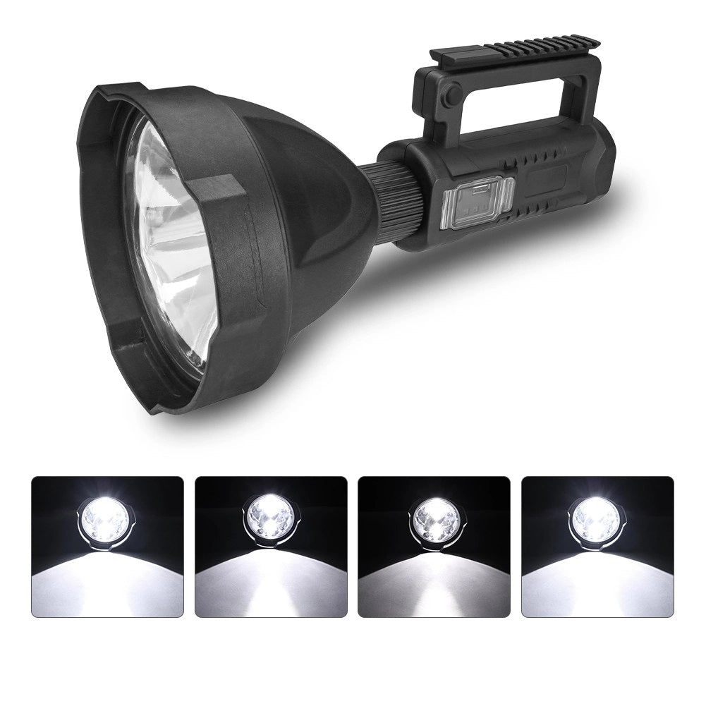 Lanterna LED, reincarcabila, functie Powerbank, 4 moduri iluminare, trepied inclus