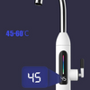 Robinet electric instant, cu display si rotire 360 grade, alb