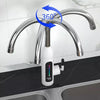 Robinet electric instant, cu display si rotire 360 grade, alb
